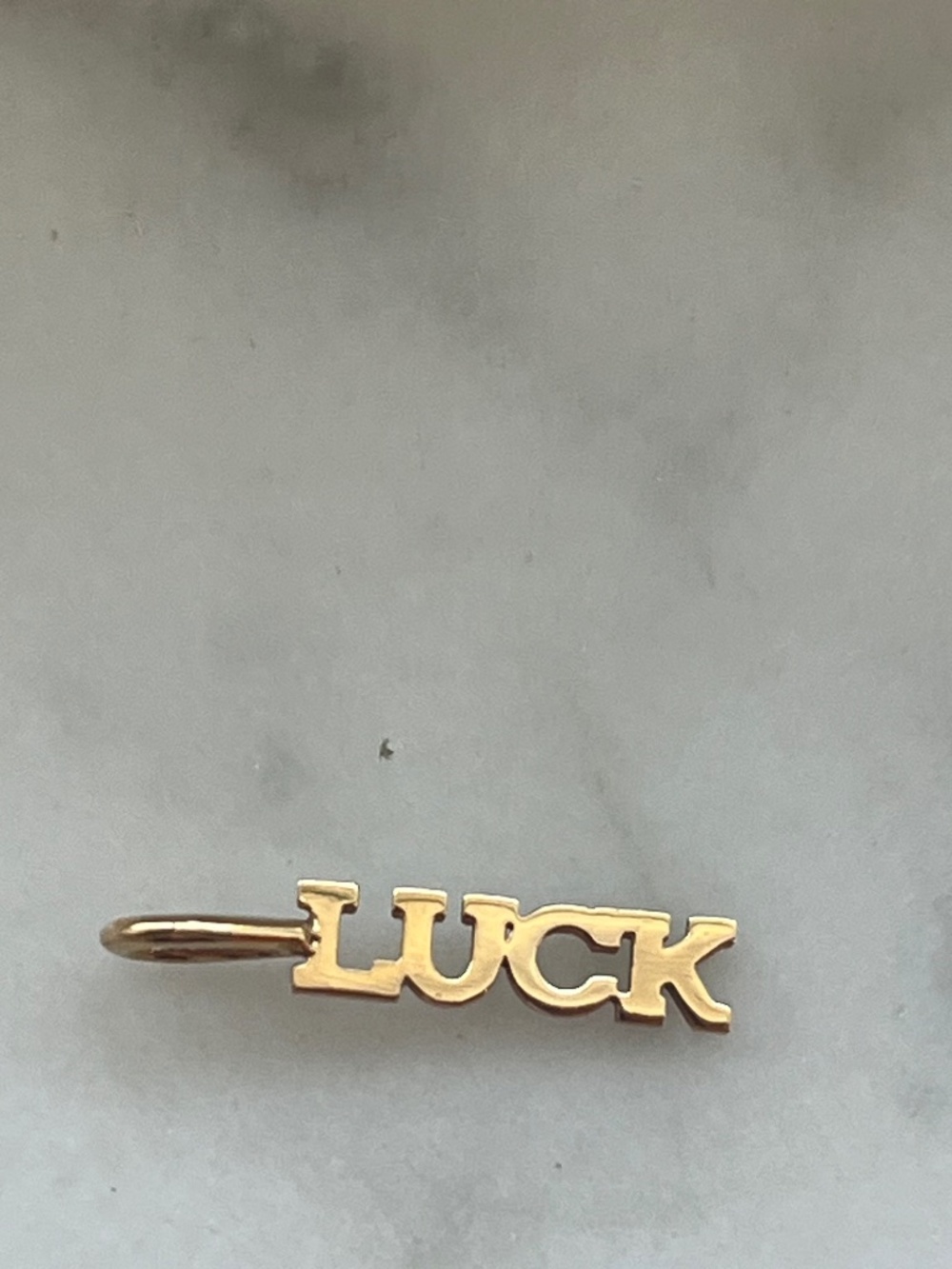 Zoe Chicco 14K Yellow Gold LUCK Charm Pendant